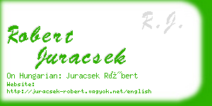 robert juracsek business card